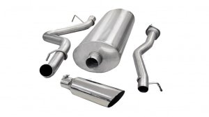 Chevrolet Silverado Performance Exhaust - Single Side Exit - CORSA Performance - Sport Cat-Back - Polished - `07-`10 Chevrolet Silverado Performance Exhaust - Single Side Exit - CORSA Performance - Sport Cat-Back - Polished - `07-`10